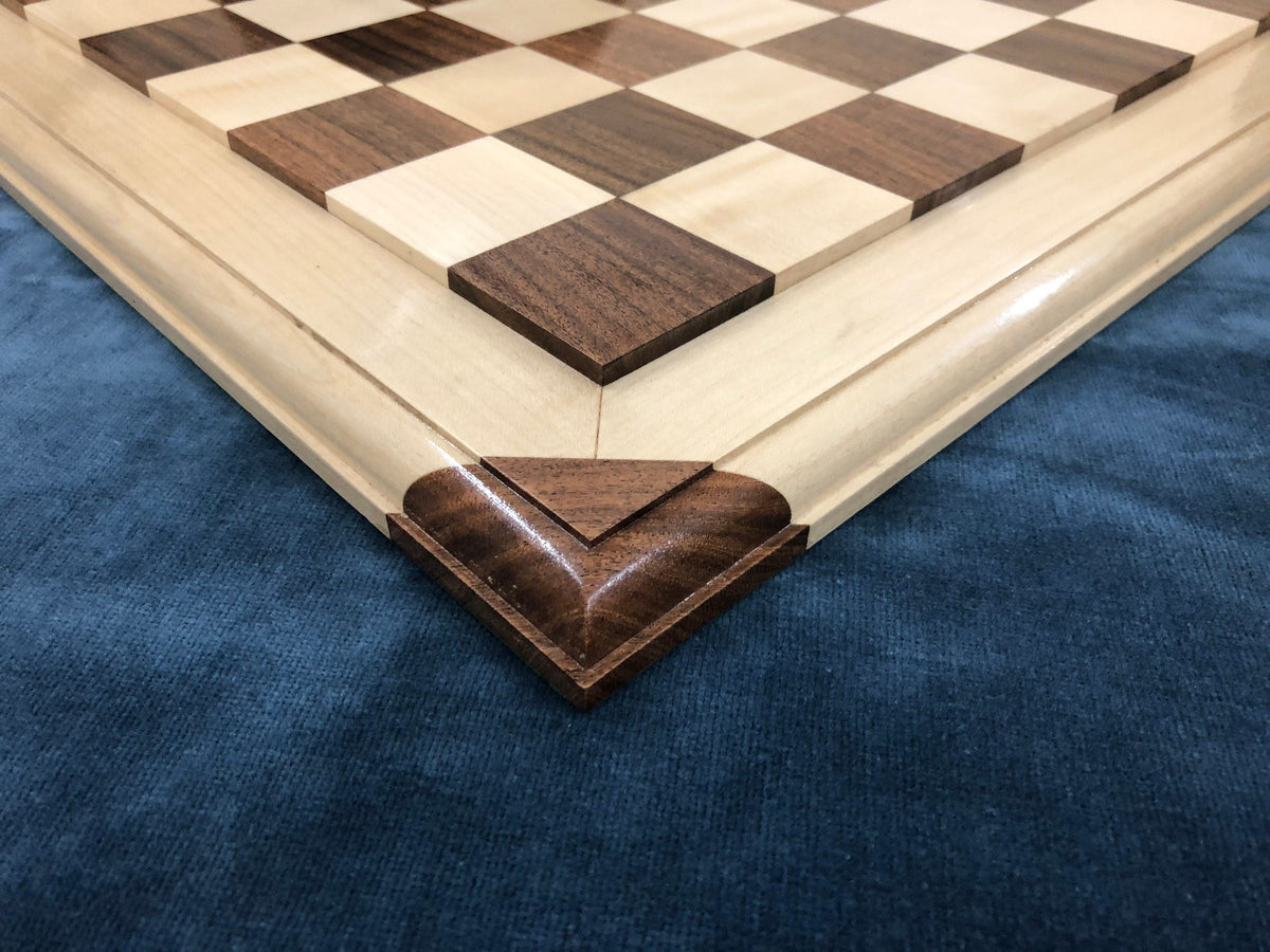 COMBO of 1849 Reproduced Staunton chess pieces set King 4.5" Boxwood RED & WHITE Painted with 21" Rosewood Chess Board Exclusive design.