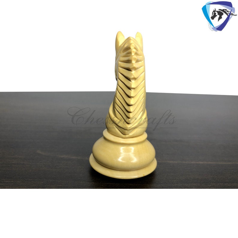 4.1" Staunton Chess Pieces Set in Golden Rose wood & Boxwood- EXCALIBUR Weighted w/ 2 Extra queens- 4Q
