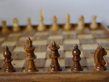 16" Blind chess set wooden Braille chess board set | 10" Blind Chess set | Braille Chess set | Chess for visually Impaired
