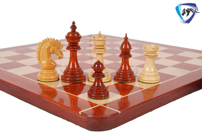 4.5" Staunton Bud Rosewood Chess pieces Set- CYRUS Series-Weighted -Extra queens + 21" Bud Rosewood chess Board + Storage Box COMBO