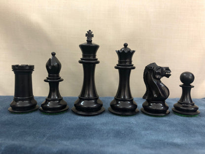 1849 Reproduced Staunton chess Pieces set Camel Bone king 3.5" hand carved unique collector vintage chess pieces