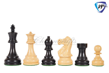 3.9" Reykjavik Staunton Chess pieces Set in Ebonized Boxwood- Weighted - 1972 Bobby Fischer Spassky championship chess 19" CHESS BOARD & BOX COMBO(optional)
