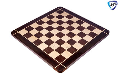 21" Rose wood & Maple wood flat chess board 55mm square CROSS border Handcrafted big size giant chess board.