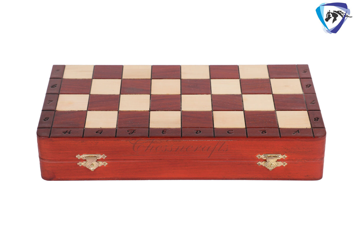 12" Folding Bud Rosewood Magnetic Travel Chess Bord set with Extra Queens-Notations & Leather bag | Storage | Chess Gift| SALE