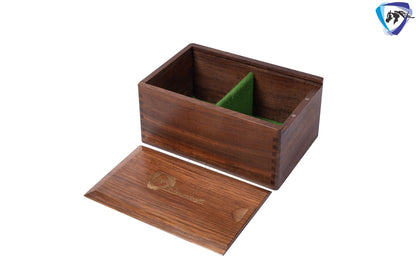 King: 3" & 3.75" Tournament Golden Rose wood chess pieces set German knight + Sheesham wood storage box