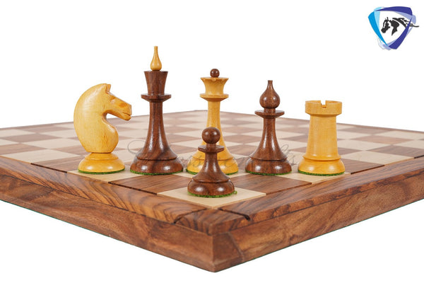 Soviet(Russian) Latvian Chess Pieces Set-1950 in Golden Rosewood Reproduction chess pieces + 21