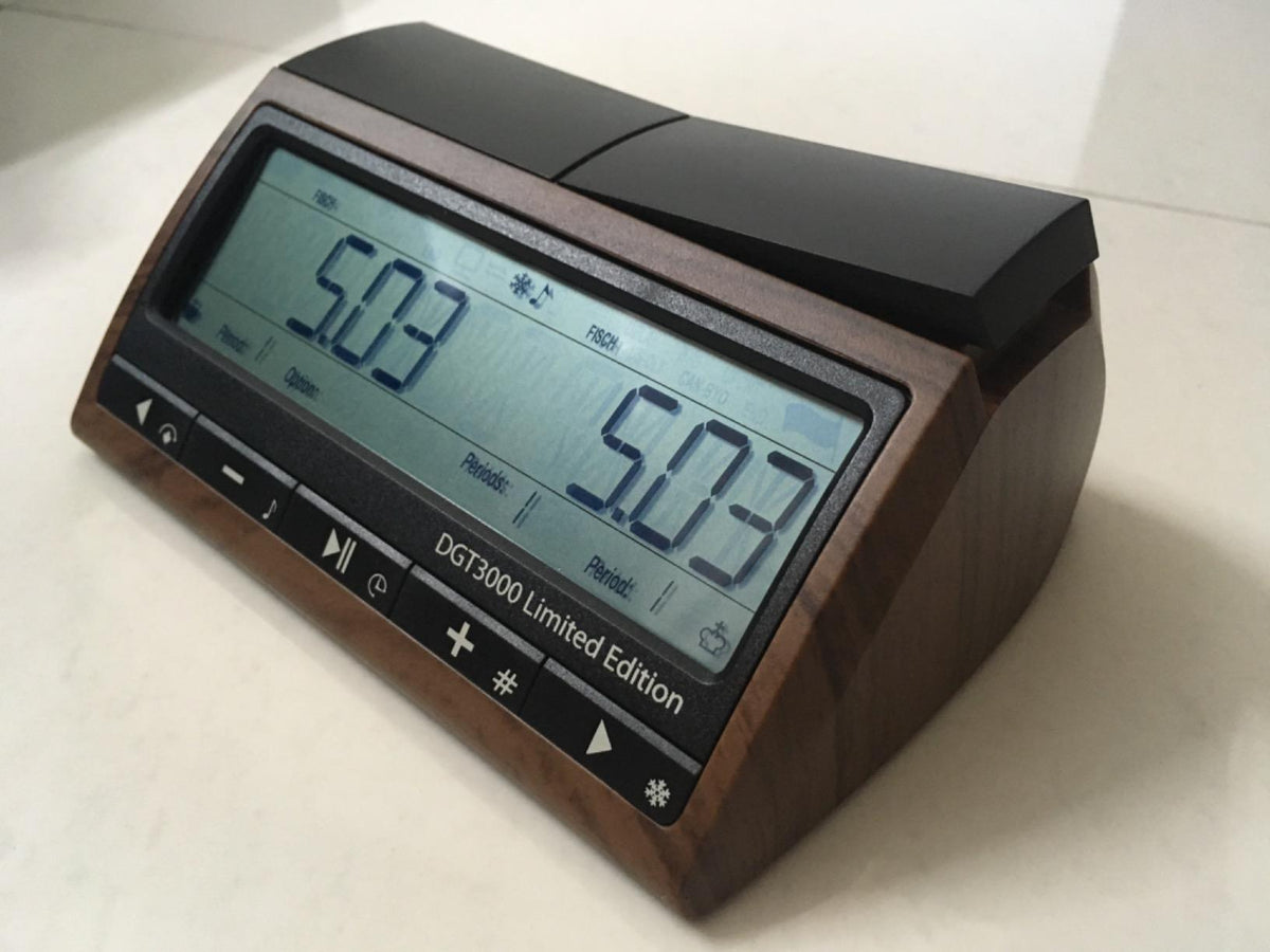 DGT-3000 LIMITED EDITION DIGITAL CHESS CLOCK THE FIDE CHAMPIONSHIP CLOCK- WOOD COLOR