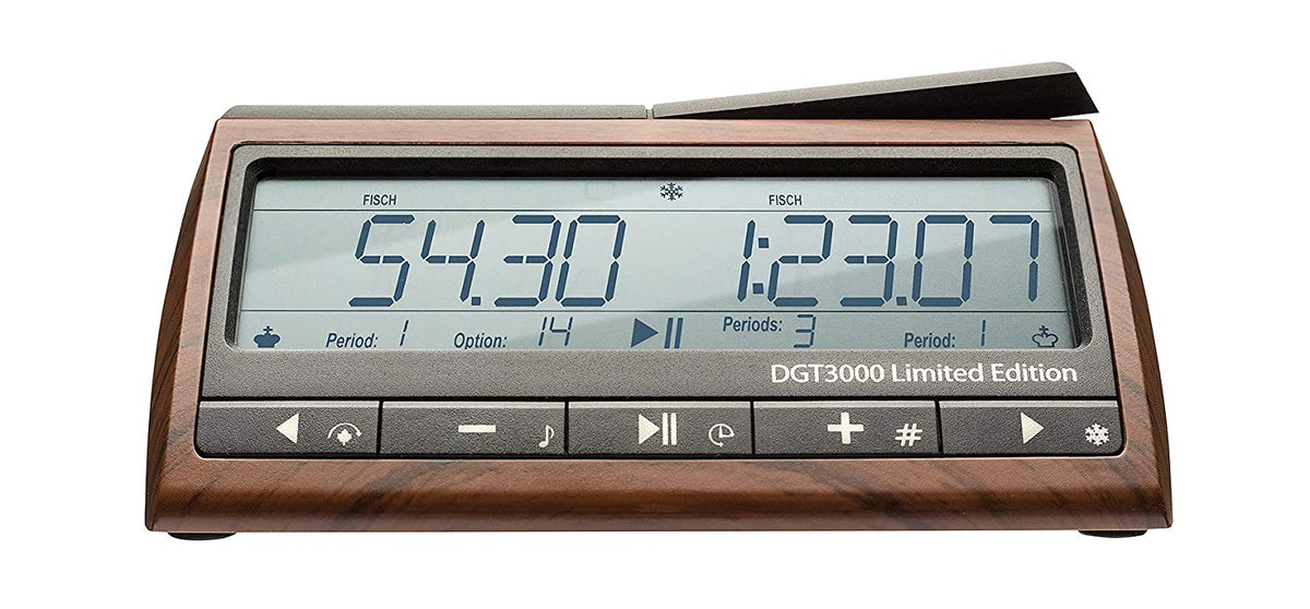 DGT-3000 LIMITED EDITION DIGITAL CHESS CLOCK THE FIDE CHAMPIONSHIP CLOCK- WOOD COLOR