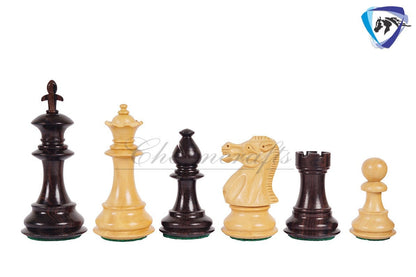 4" Royal Rosewood Staunton Chess pieces Set Weighted with Extra Queens, Hand Made chess pieces
