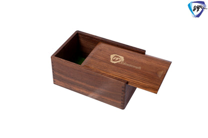 King: 3" & 3.75" Tournament Golden Rose wood chess pieces set German knight + Sheesham wood storage box