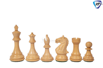 4" Staunton Bud Rosewood/ Padauk Chess pieces Set- Fierce Knight- Weighted 2 Extra queens- wood options - Golden Rosewood & Rosewood