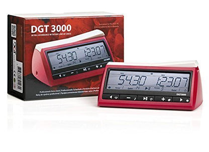 DGT-3000 DIGITAL CHESS CLOCK FIDE APPROVED RED COLOR