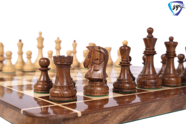 1950 Fischer Dubrovnik Sheesham wood chess pieces set King-3.8