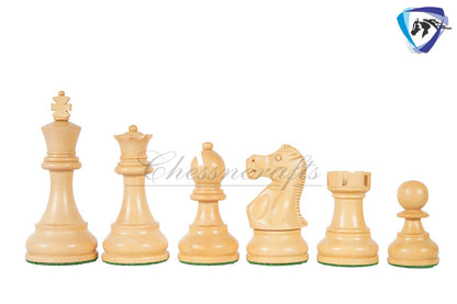 3.9" Reykjavik Staunton Chess pieces Set in Ebonized Boxwood- Weighted - 1972 Bobby Fischer Spassky championship chess 19" CHESS BOARD & BOX COMBO(optional)