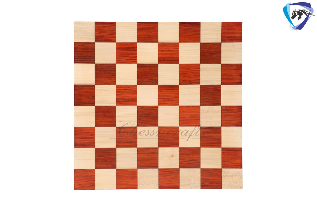 16" Bud Rosewood Chess Board Borderless DOUBLE SIDED Square: 50MM (2")  End grain Handmade chess board with Super fine polish