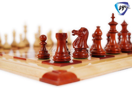 4" Royal Bud Rosewood Staunton Chess pieces Set Weighted with Extra Queens, Hand Made chess pieces
