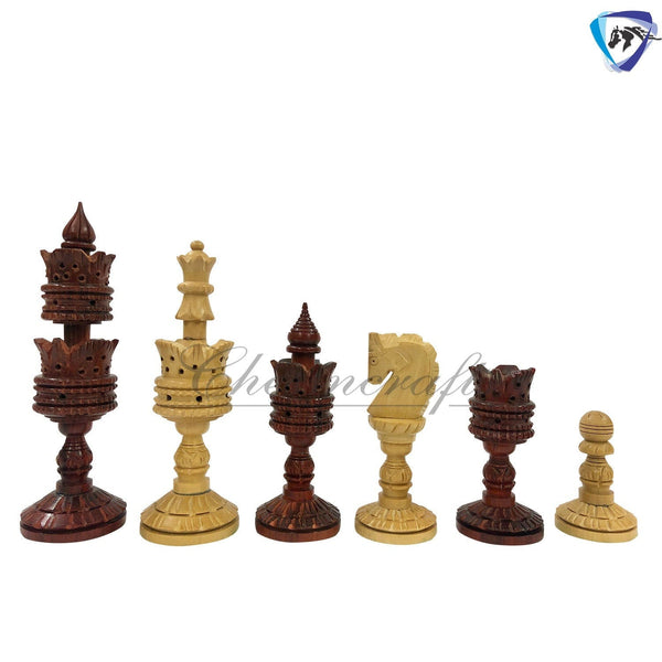 Wooden Chess pieces set - 4.25