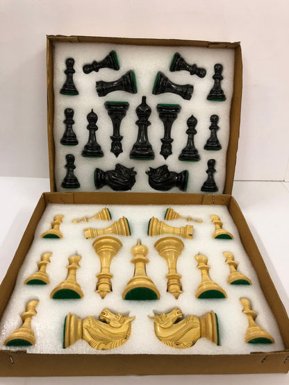 COMBO of 4.5" Luxury Staunton Bud Rosewood & Boxwood Chess pieces Set- Alexander Series - Triple Weighted  + 21" Bud Rosewood Chess board.