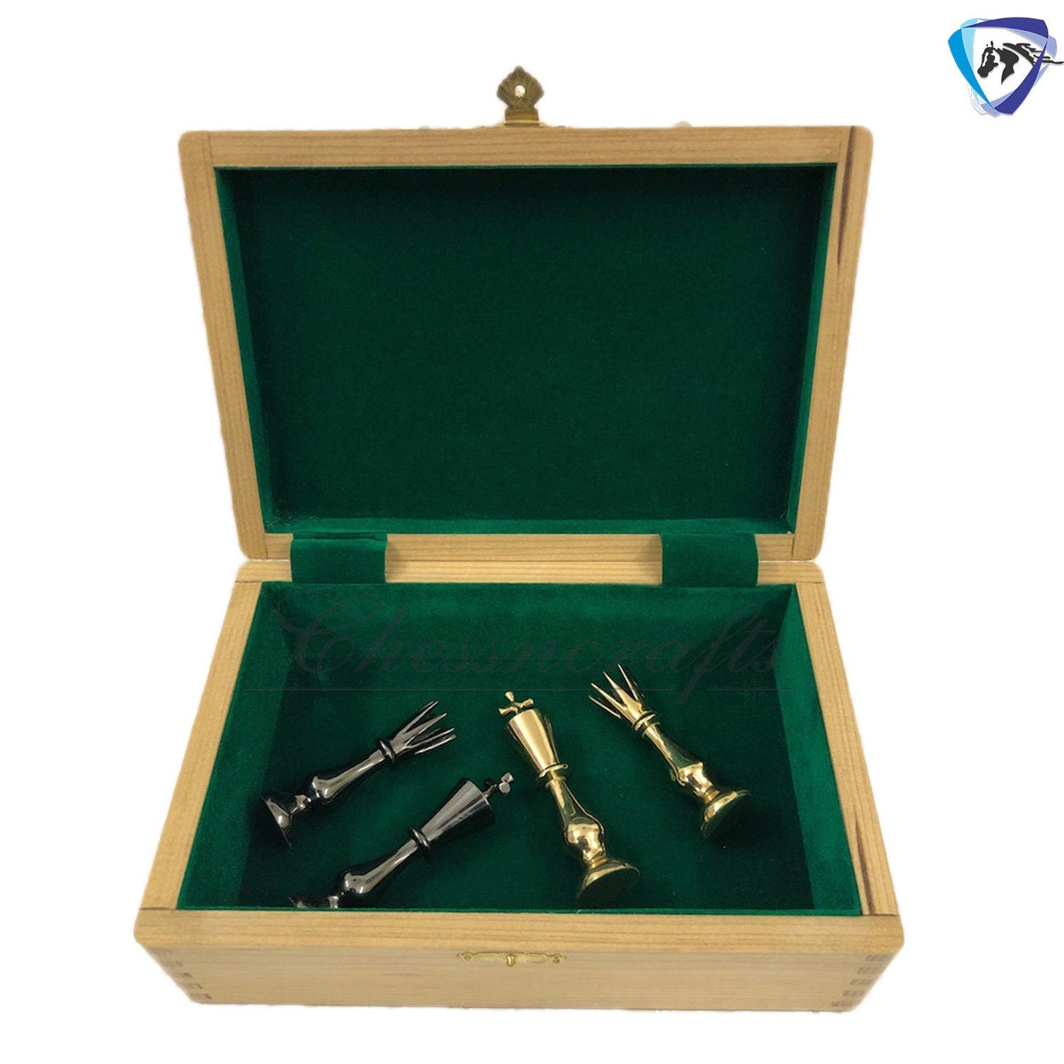 Brass Chess pieces set classical Sleek luxury Collector series King: 3.5" antique collector series Free storage box