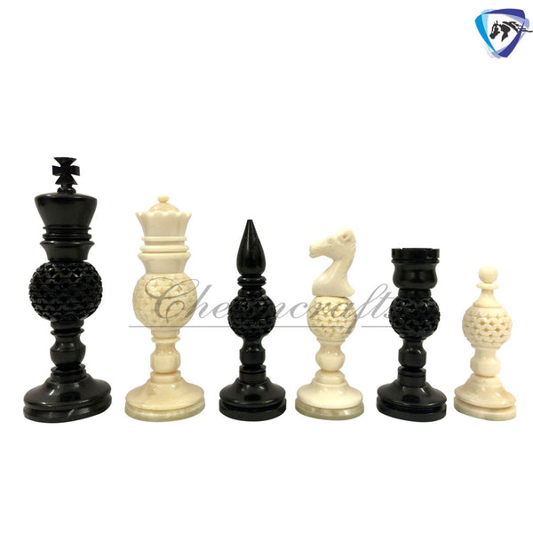 Bone chess pieces set king 4.1
