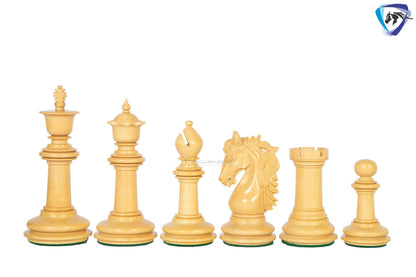 4.5" Luxury Staunton Bud Rosewood Chess pieces Set - STALLION VER 2.0 + 23" Bud rosewood chess board (SQ: 60mm) + Leatherette Storage box