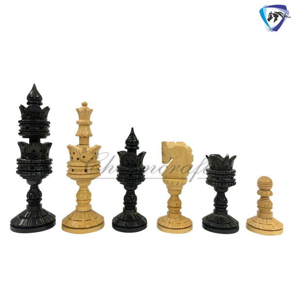 Wooden Chess pieces set - 4.25