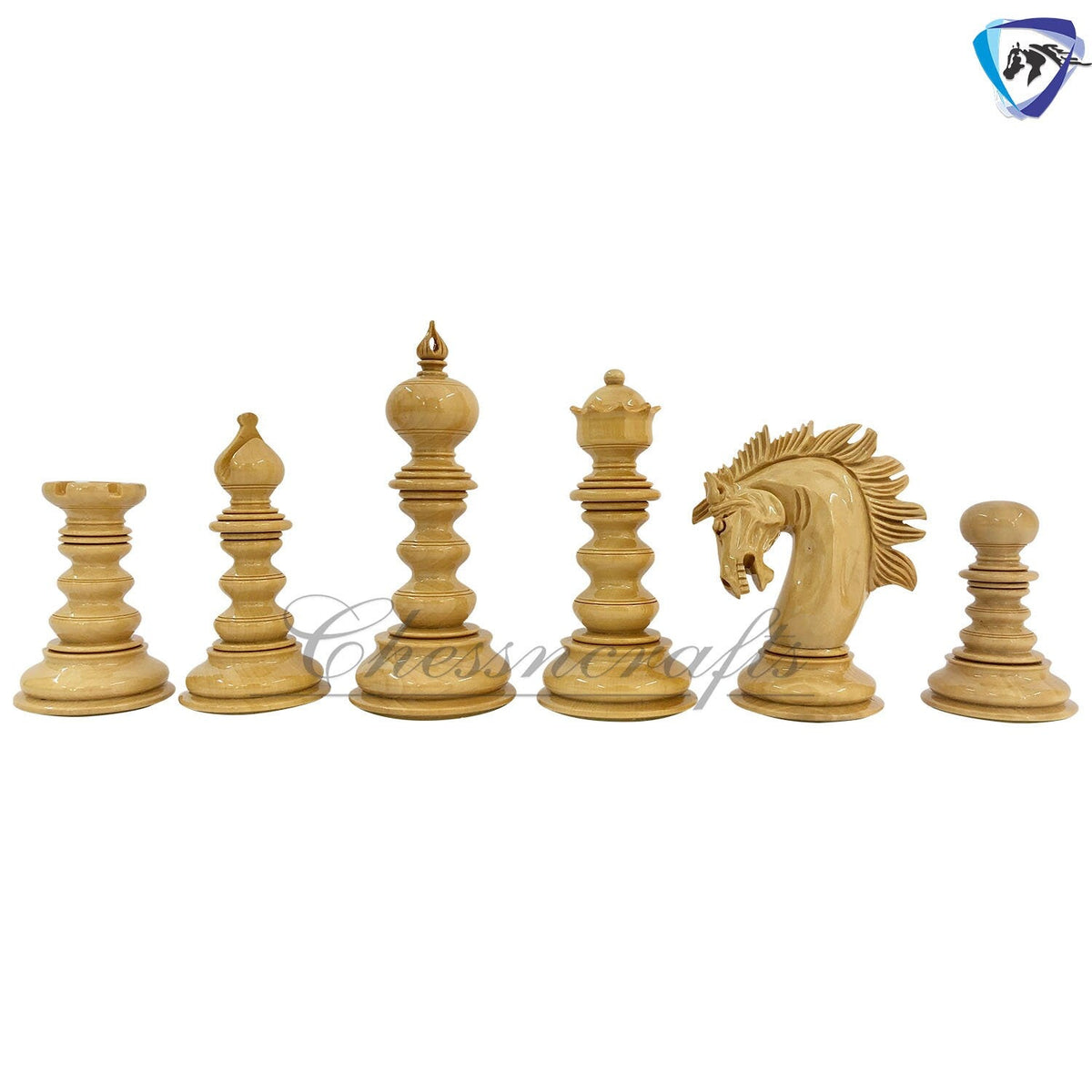 4.4" Staunton Ebony wood / Bud Rosewood Chess pieces Set- St. Petersburg-Savano Luxury Artisan Series- Heavy Weighted 2 Extra queens